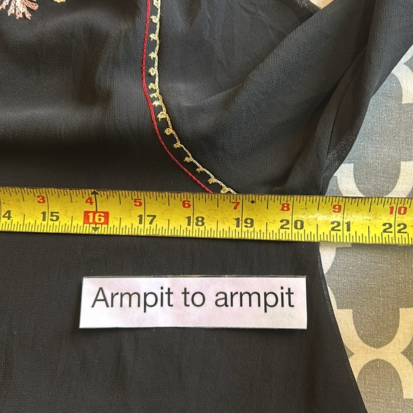 Love Sam (Revolve) Paisley Embroidered Long Sleeve Top szS - Picture 10 of 13